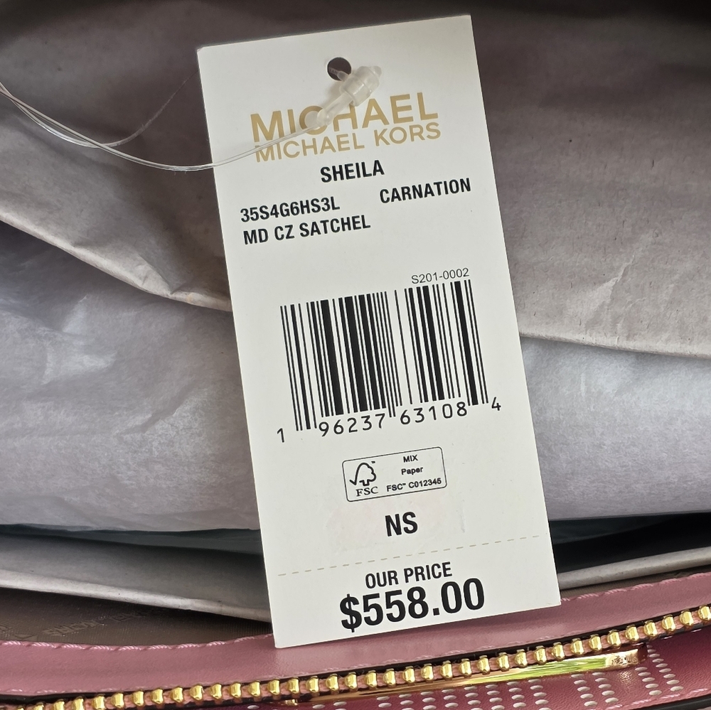 Michael Kors Sheila Medium Pink Satchel - Picture 7 of 8